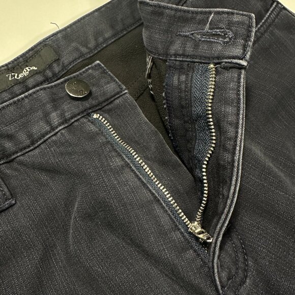 Z Zegna Cotton Straight Leg Dark Blue Denim Jeans Size 33x30 - Picture 3 of 10